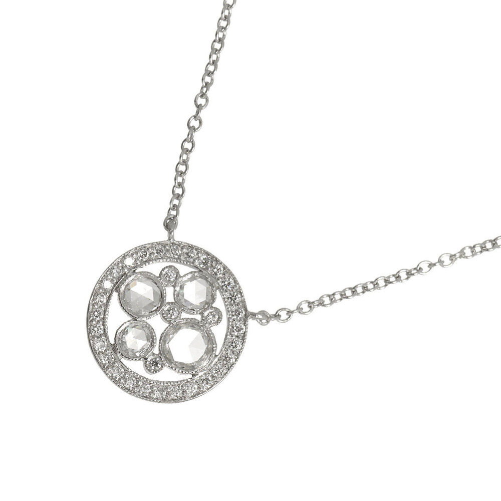 Tiffany & Co. Cobblestone Diamond Necklace, 40cm, Platinum (Pt)
